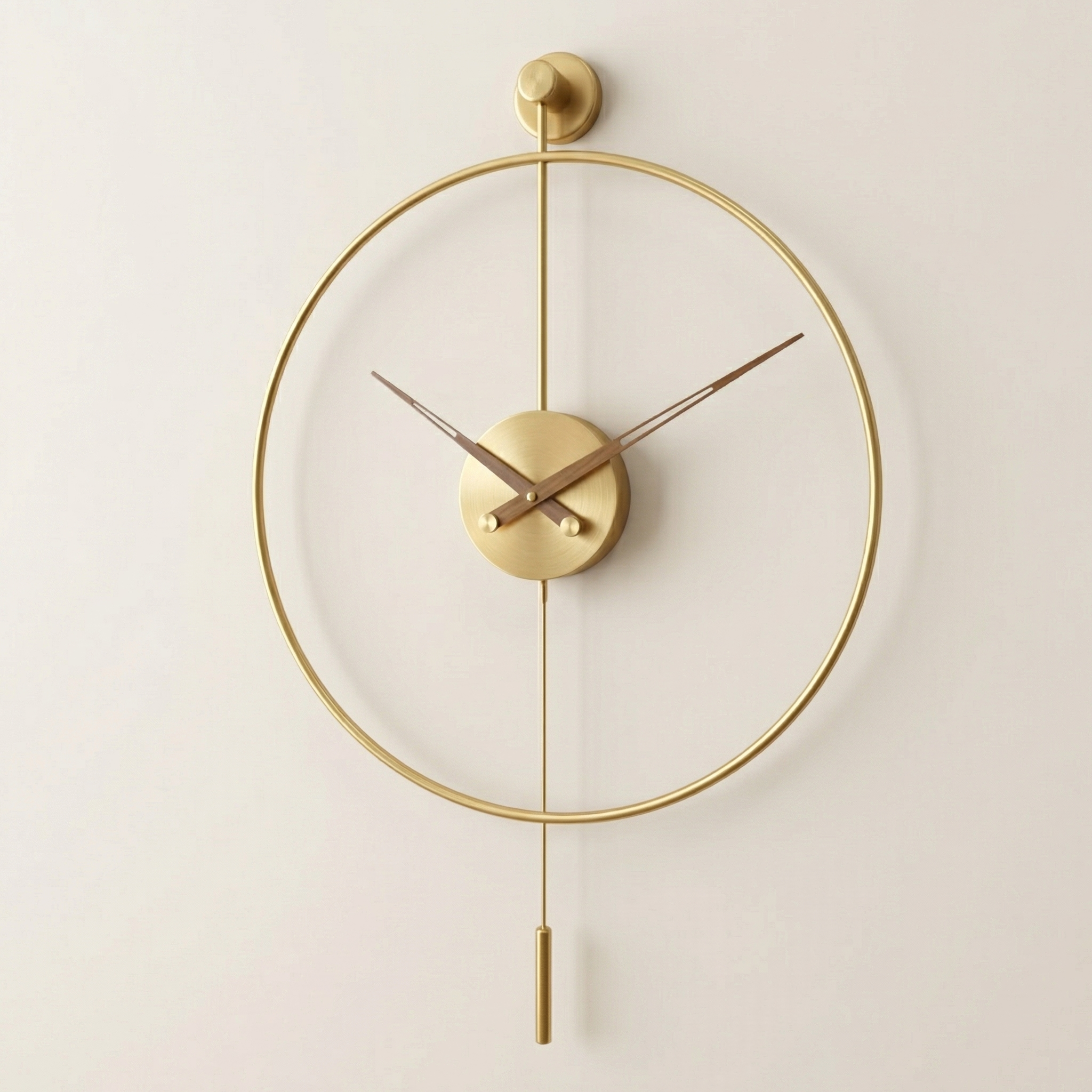 Modern Metal Swing Wall Clock