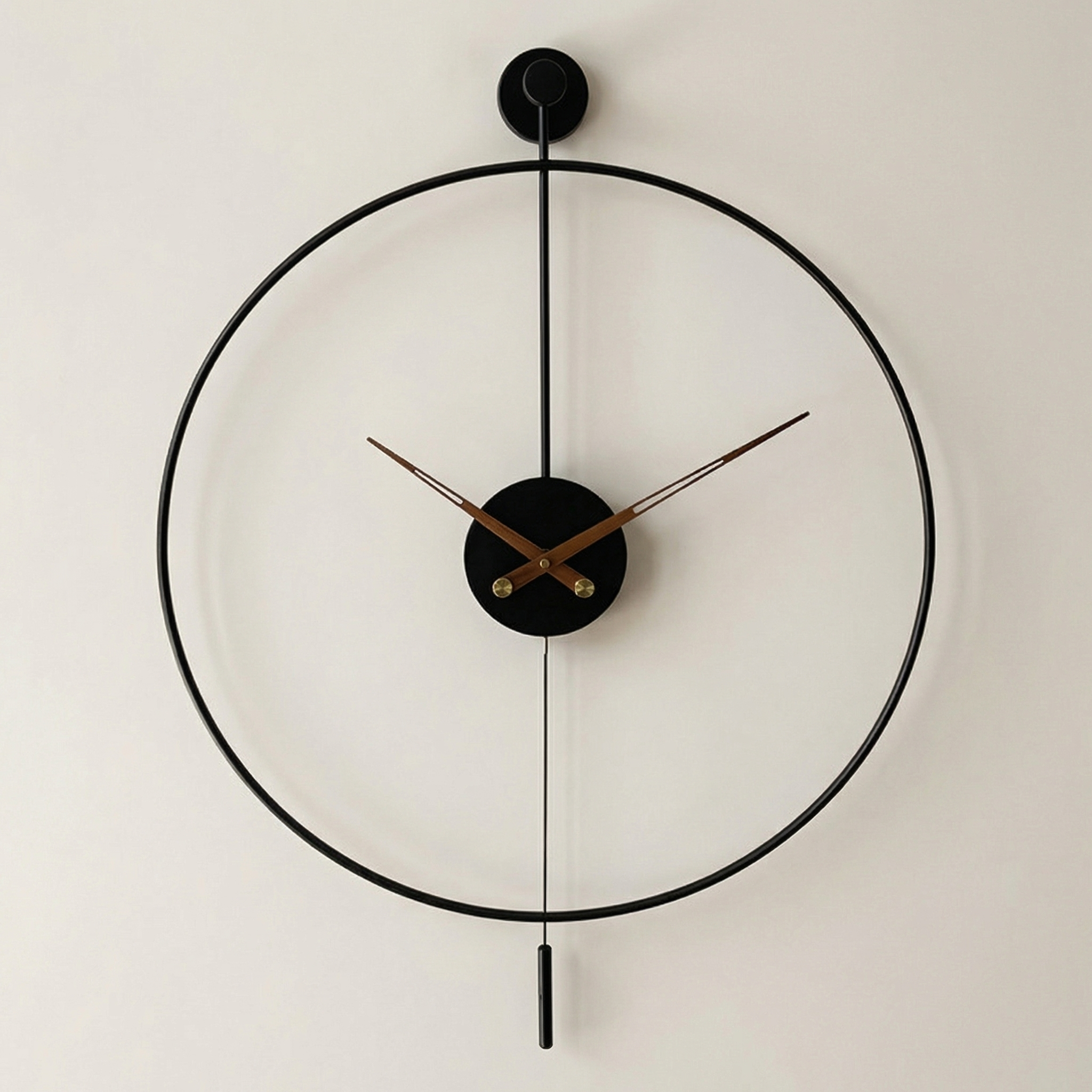 Modern Metal Swing Wall Clock