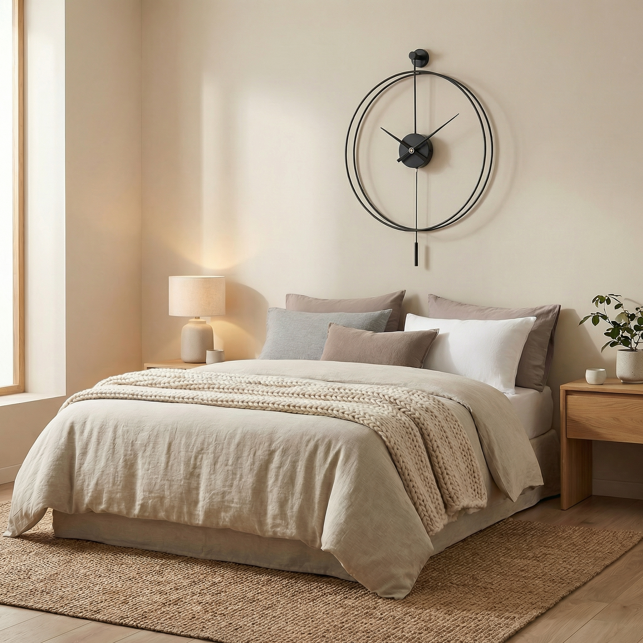 Modern Metal Swing Wall Clock