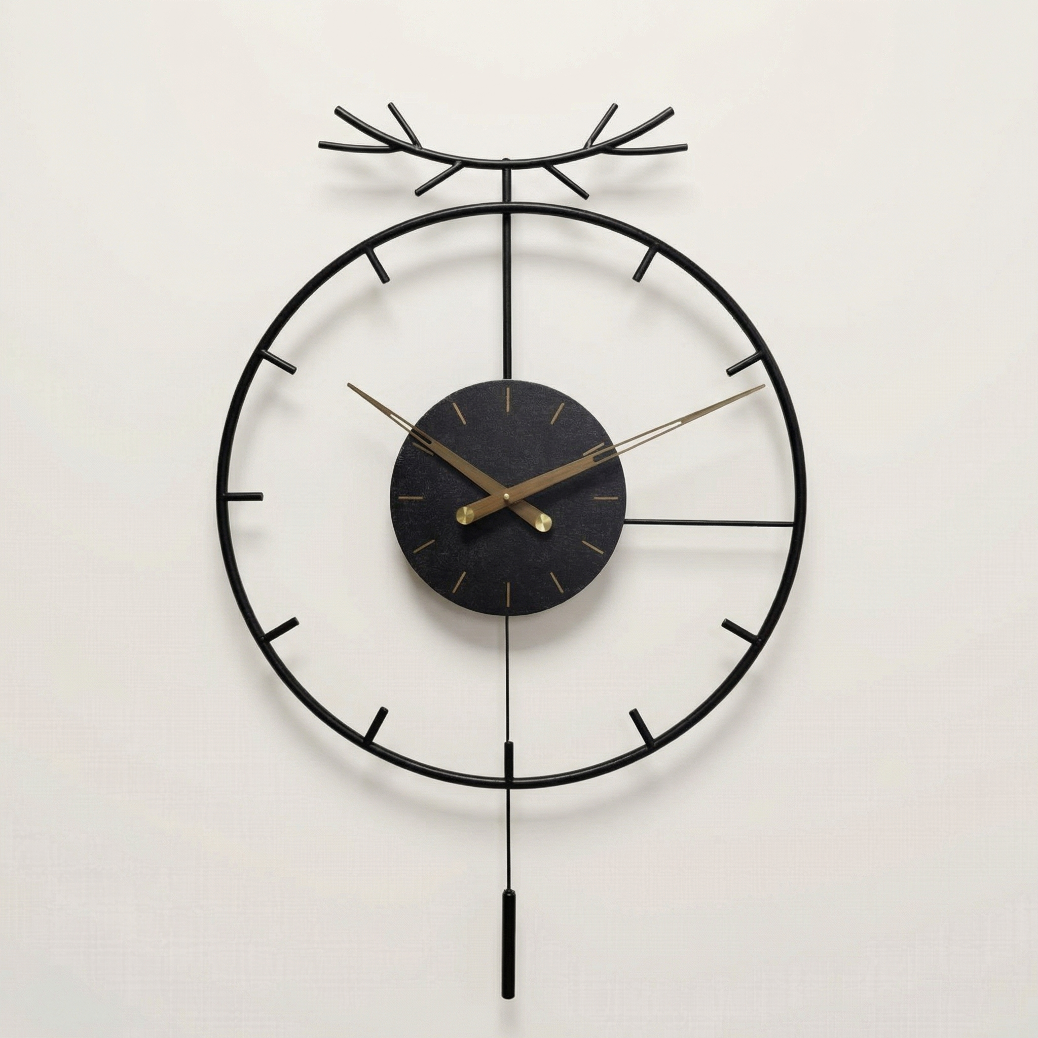 Modern Metal Swing Wall Clock