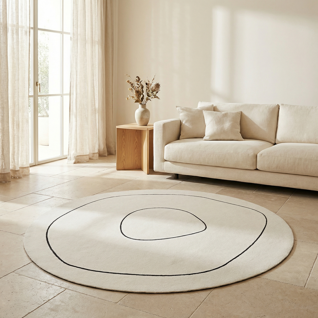 Soft Imitation Cashmere Non-Slip Floor Mat for Bedroom