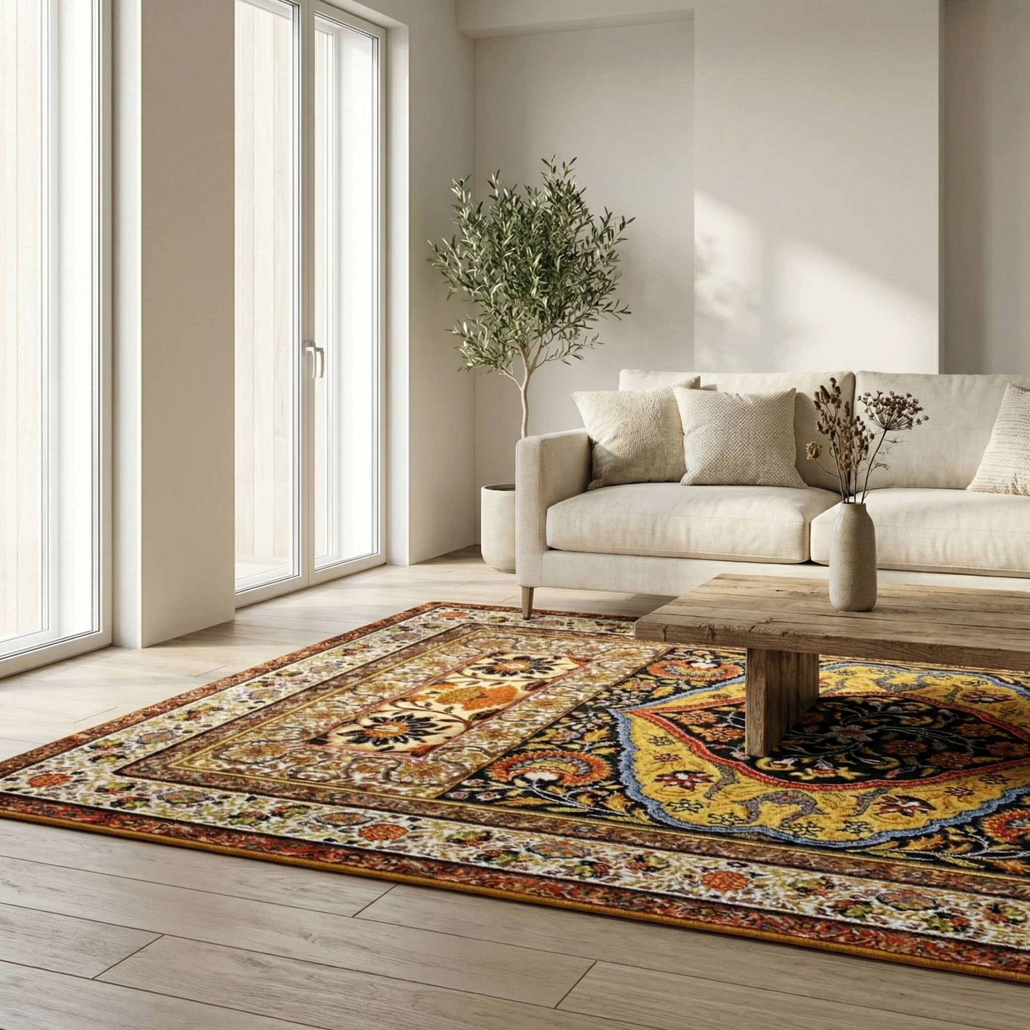 Vintage Style Floor Mat for Sofa & Bedroom