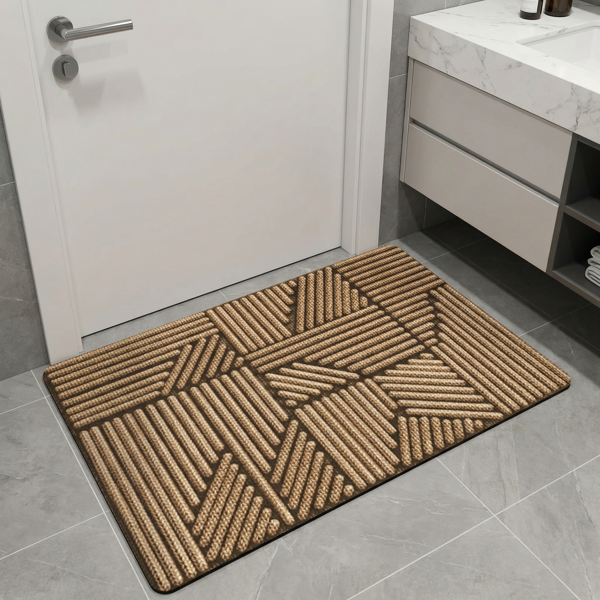 Nordic Silk Loop Door Mat – Non-Slip Entryway Floor Mat