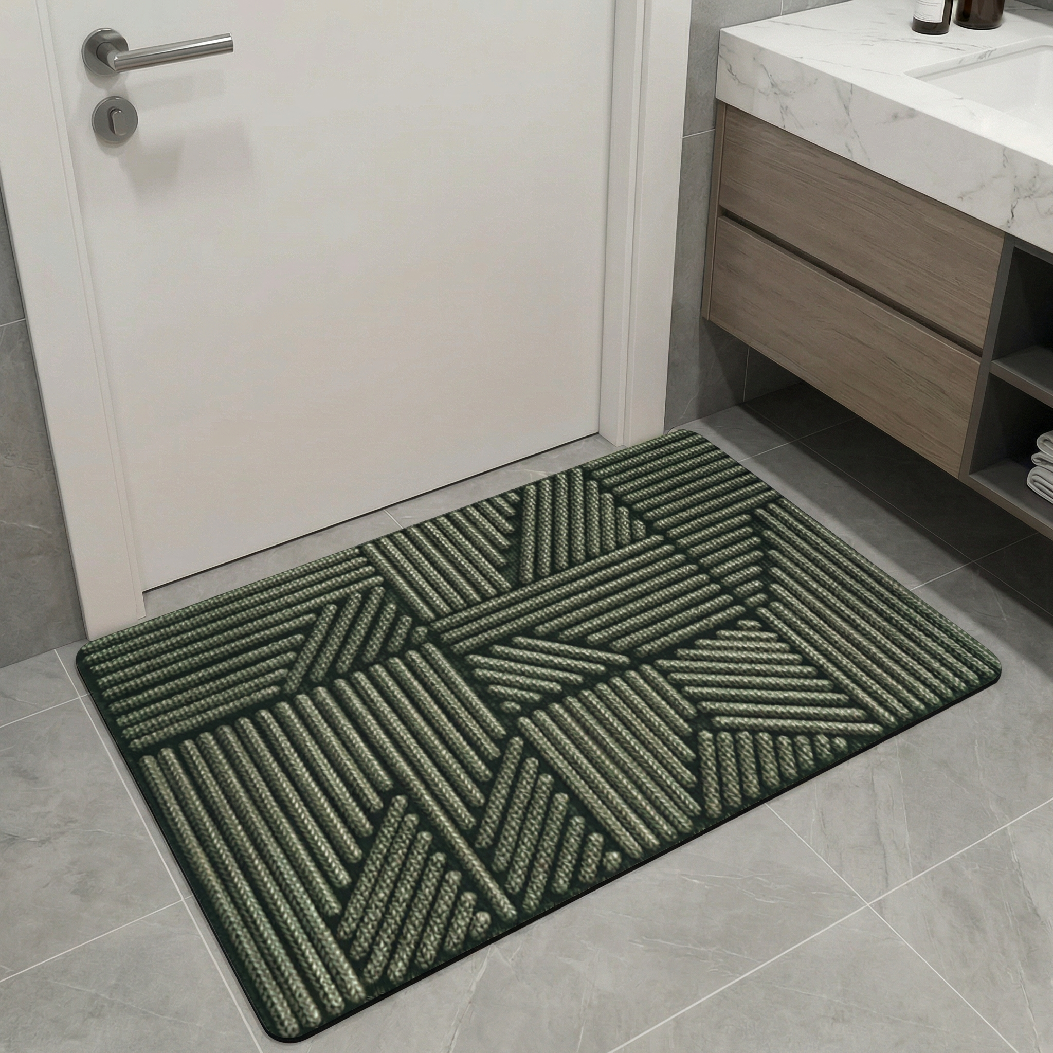 Nordic Silk Loop Door Mat – Non-Slip Entryway Floor Mat