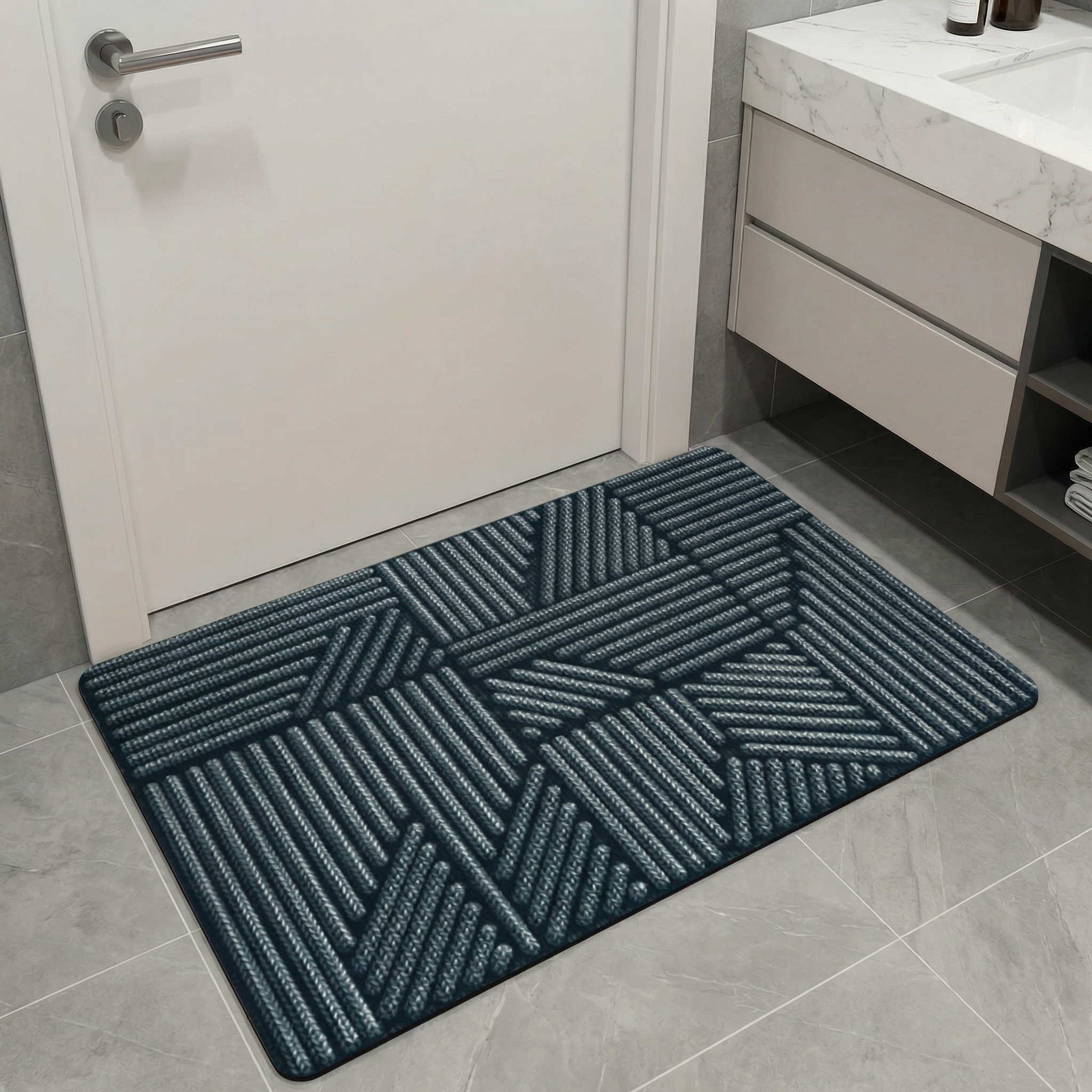 Nordic Silk Loop Door Mat – Non-Slip Entryway Floor Mat