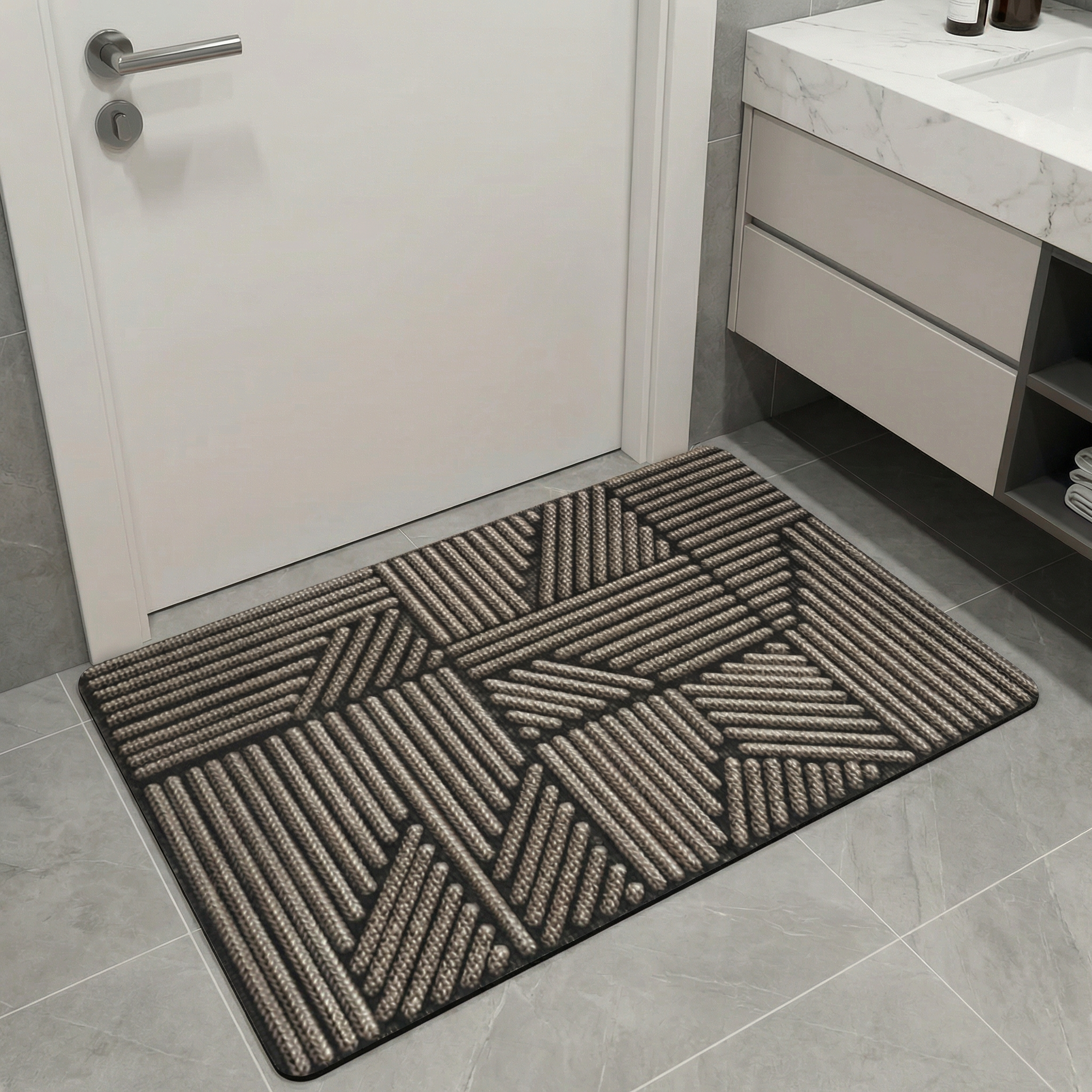 Nordic Silk Loop Door Mat – Non-Slip Entryway Floor Mat