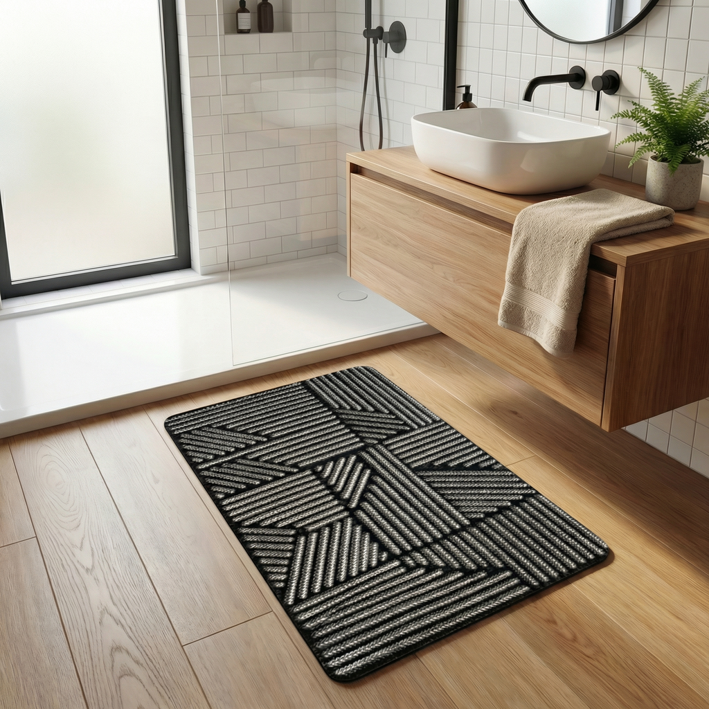 Nordic Silk Loop Door Mat – Non-Slip Entryway Floor Mat