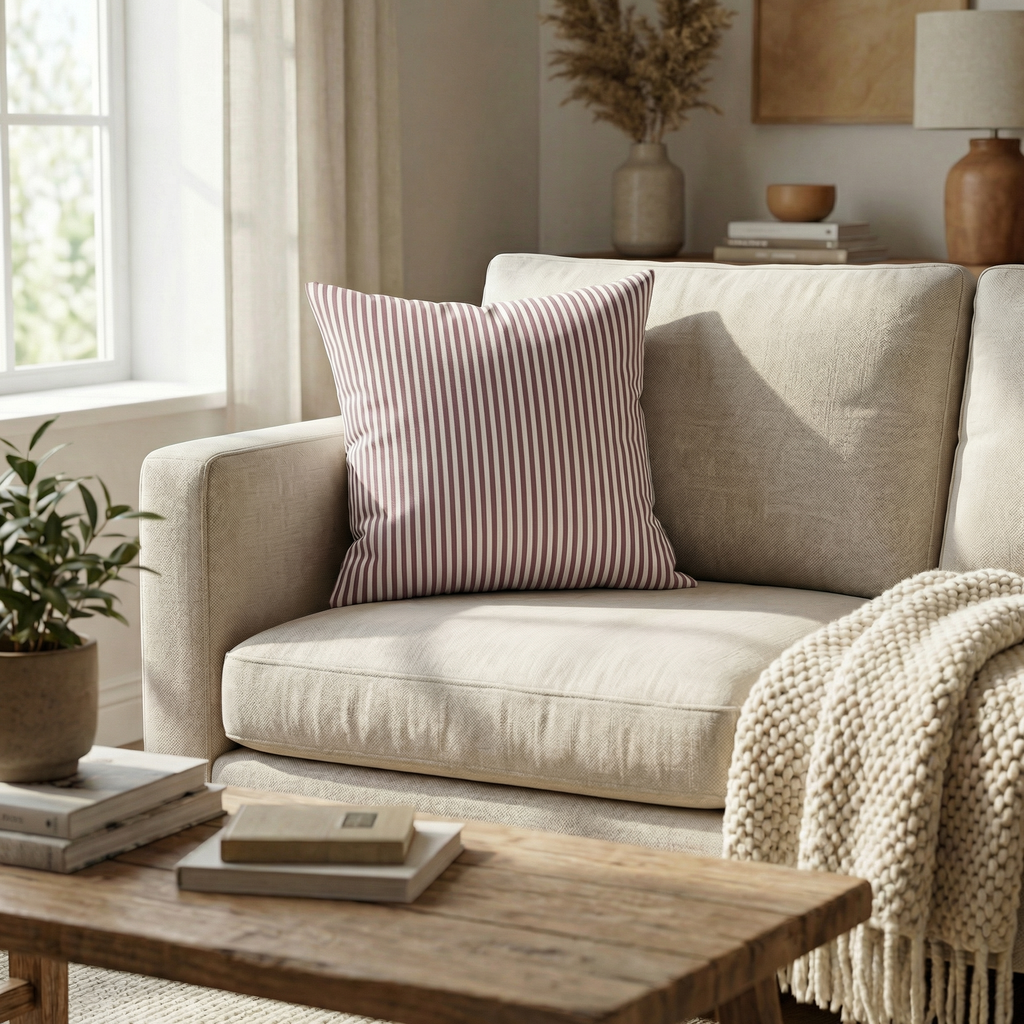 Checkered & Striped Cushion