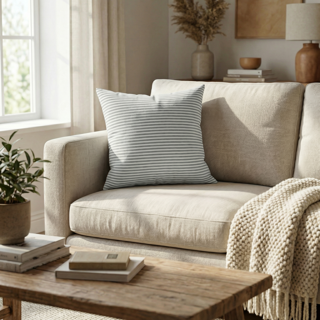 Checkered & Striped Cushion