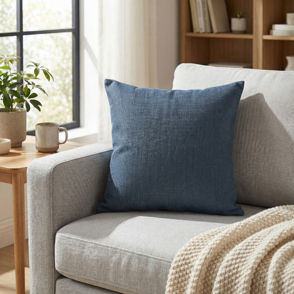 Solid Color Linen Cushion