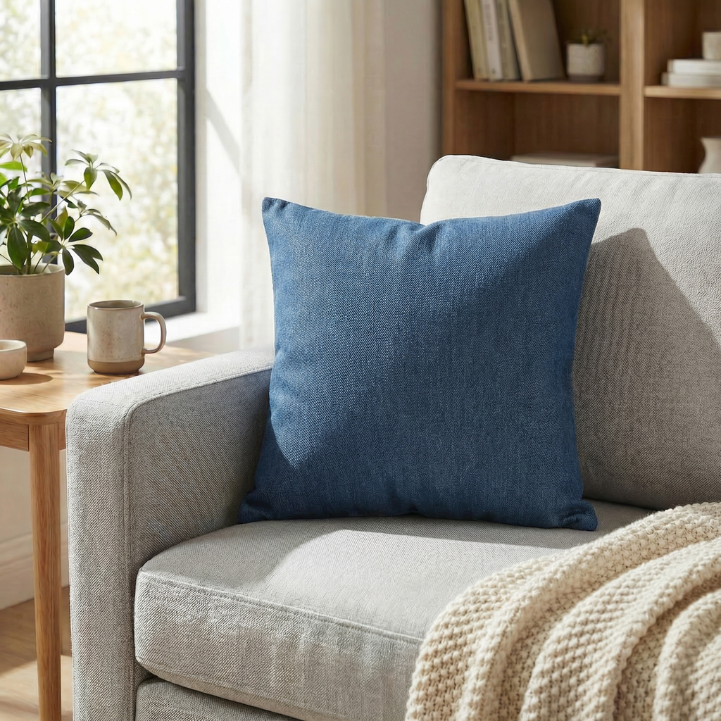 Solid Color Linen Cushion