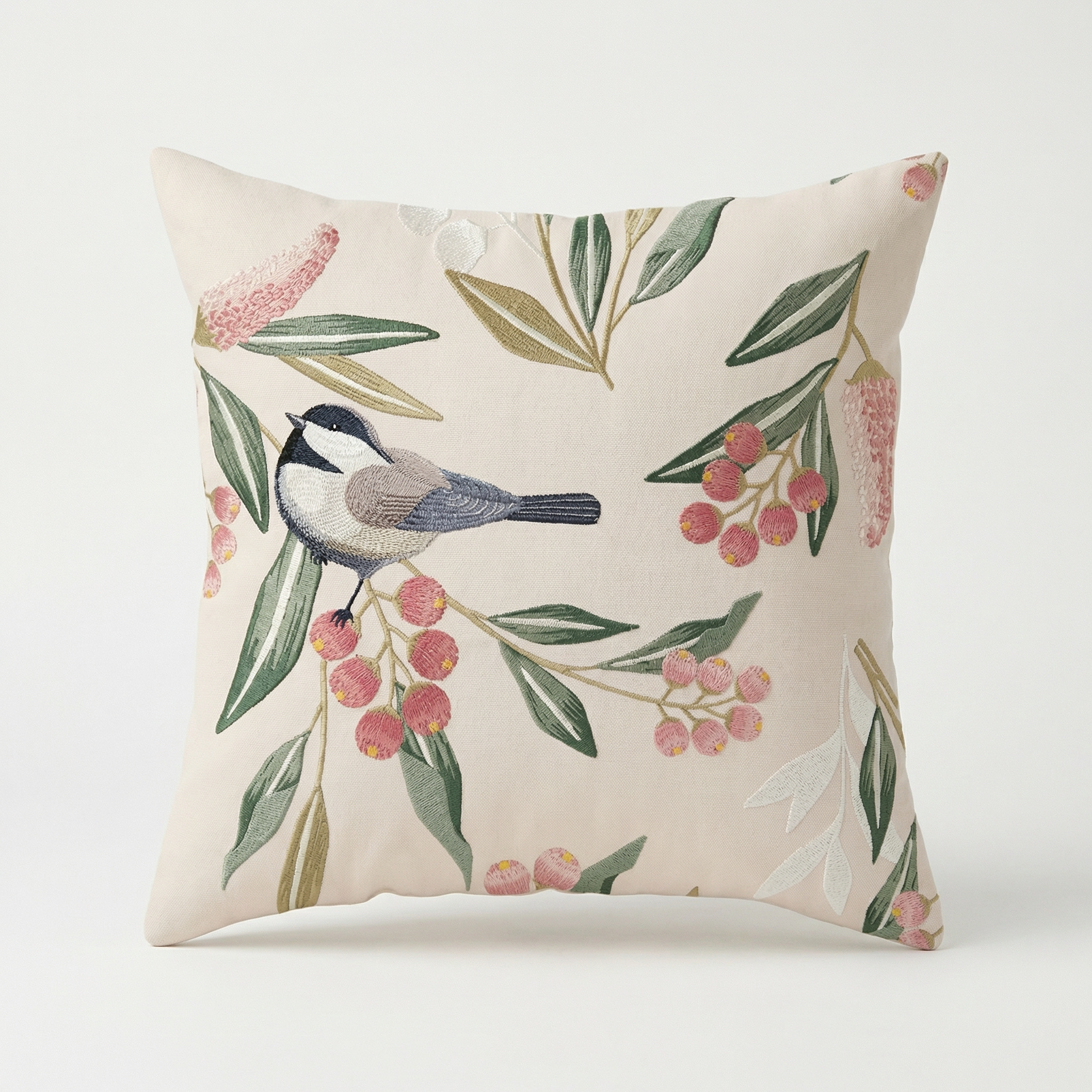 Floral Cushion Pastoral Flower Throw Pillow Decorative Sofa Cushion