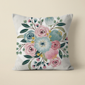 Pastel Floral Cushion