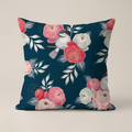 Dark Floral Bird Cushion