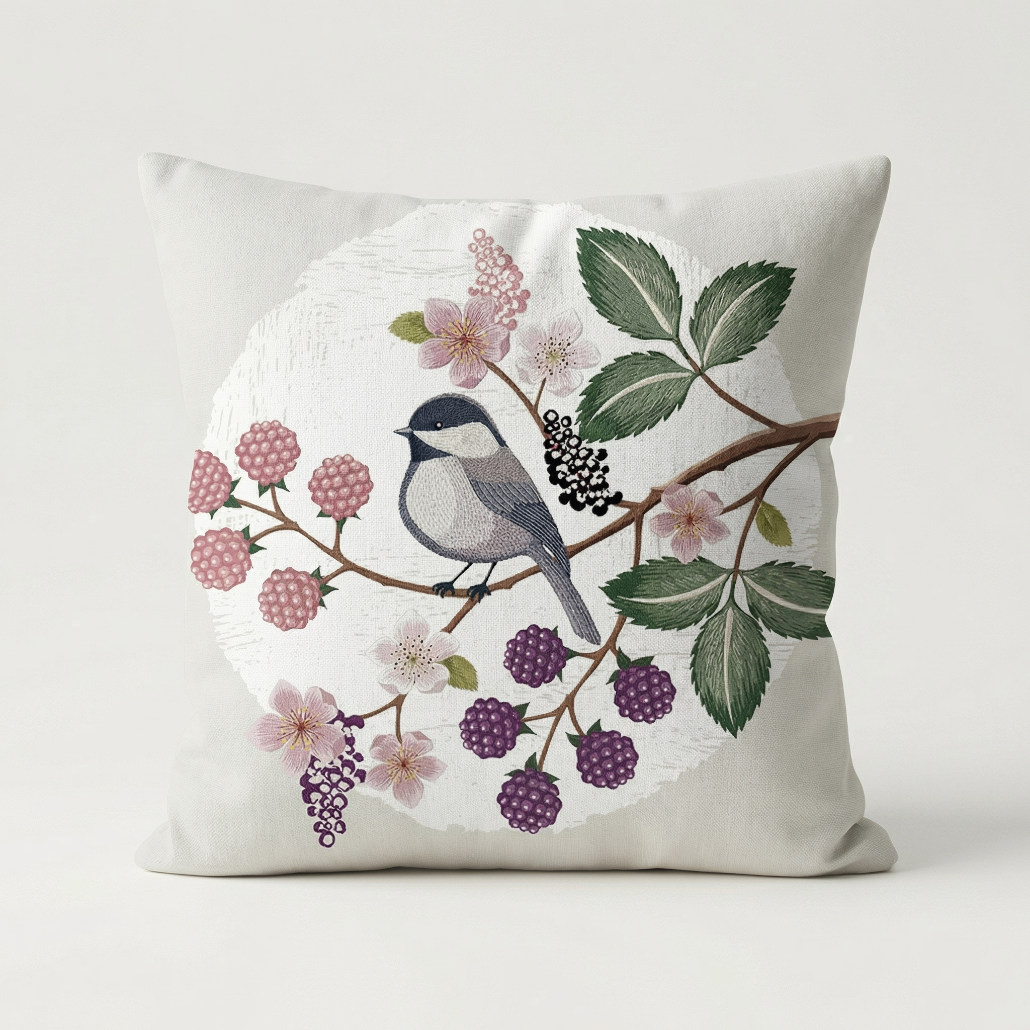 Waterproof Floral Bird Cushion