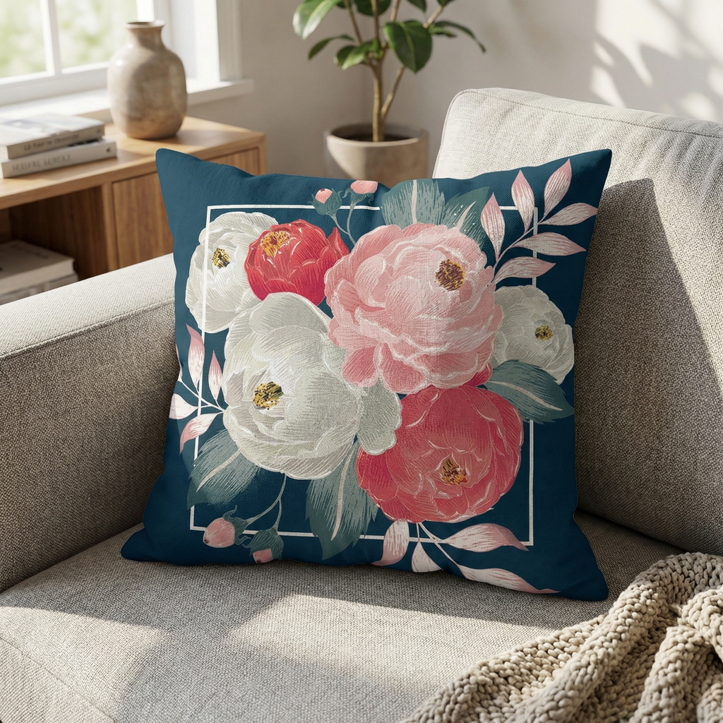 Floral Art Cushion