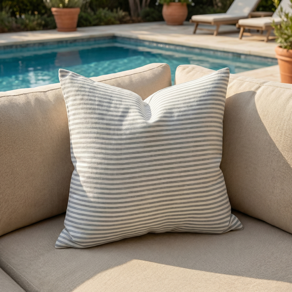 Checkered & Striped Cushion