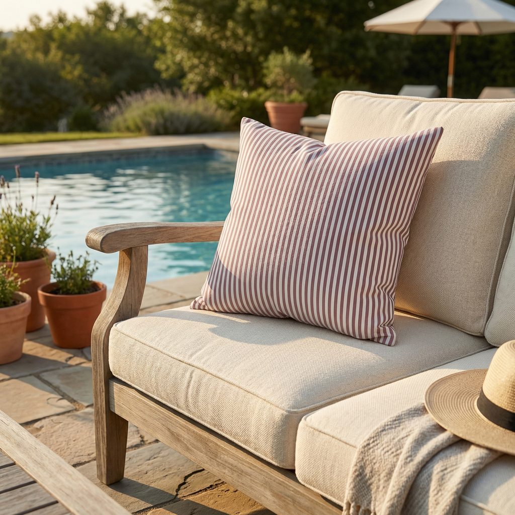 Checkered & Striped Cushion