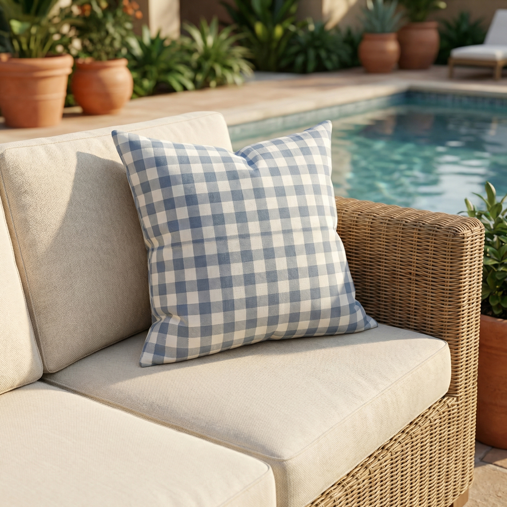 Checkered & Striped Cushion