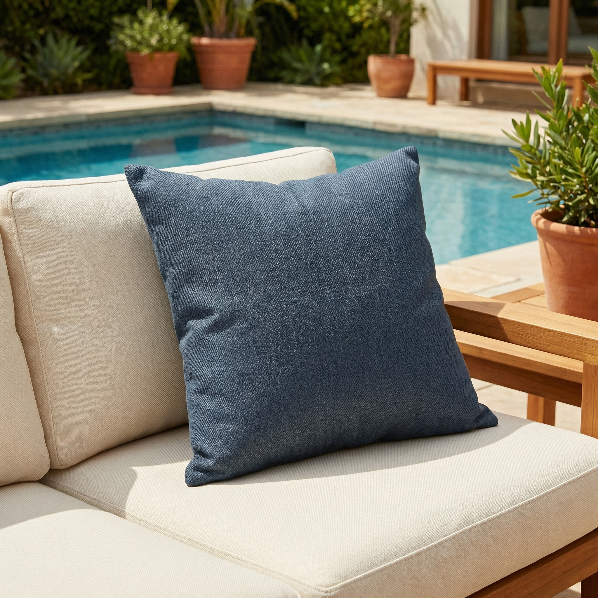 Solid Color Linen Cushion