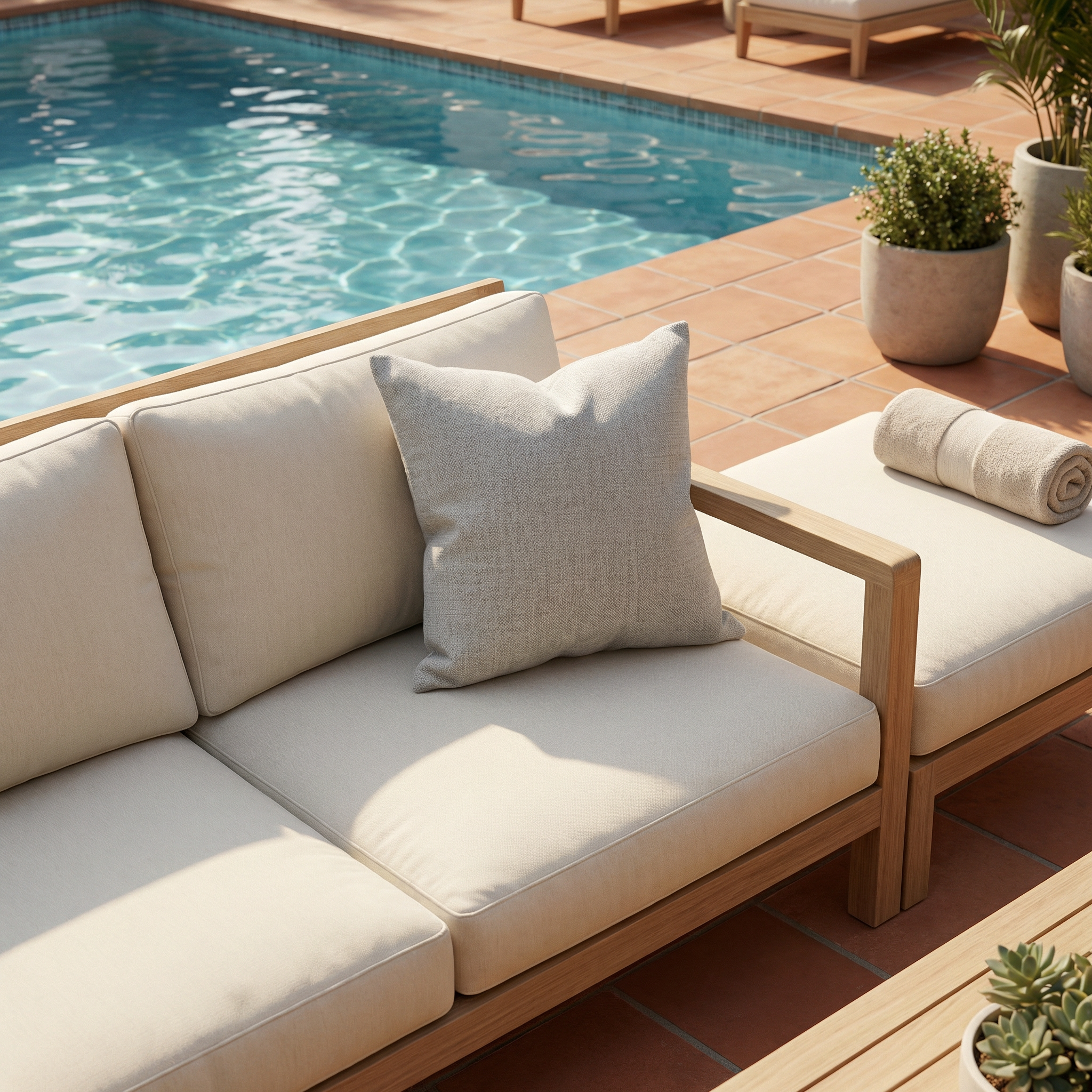 Solid Color Linen Cushion