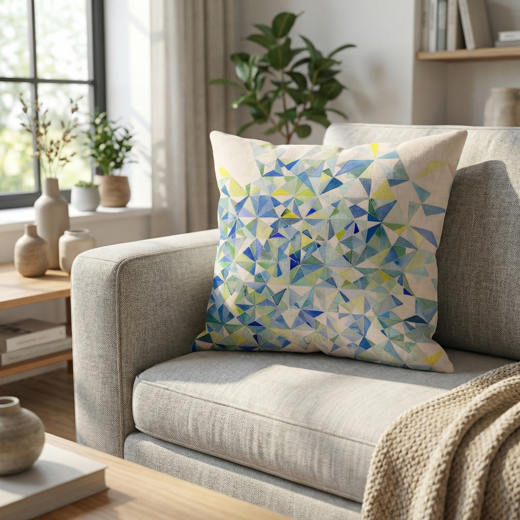 Geometric Pattern Cushion Modern Decorative Throw Pillow
