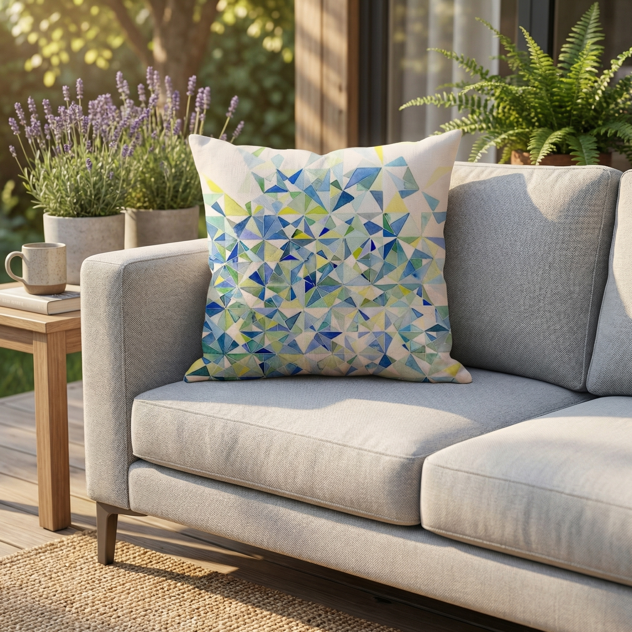 Geometric Pattern Cushion Modern Decorative Throw Pillow