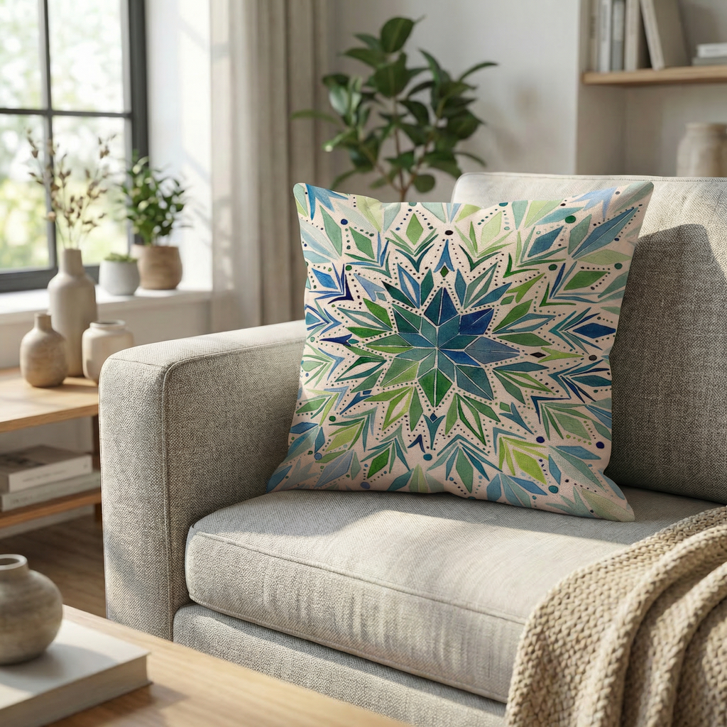 Geometric Pattern Cushion Modern Decorative Throw Pillow