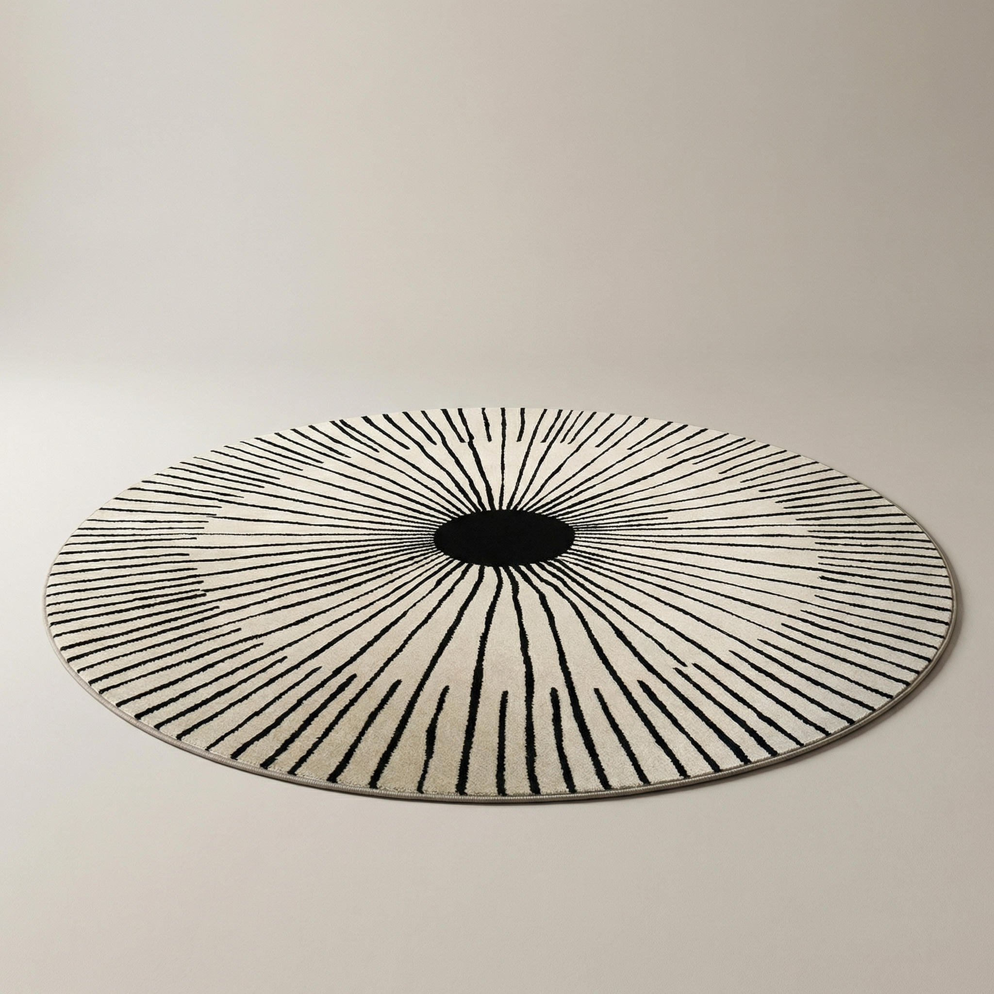 Round Area Rug – Nordic Geometric Floor Carpet, Modern Living Room & Bedroom Circular Rug
