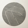 Round Area Rug – Nordic Geometric Floor Carpet, Modern Living Room & Bedroom Circular Rug