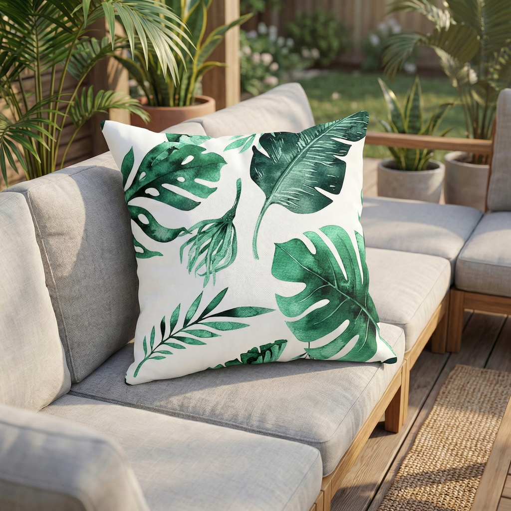 Nordic Tropical Plant & Fruit outdoor Cushion
