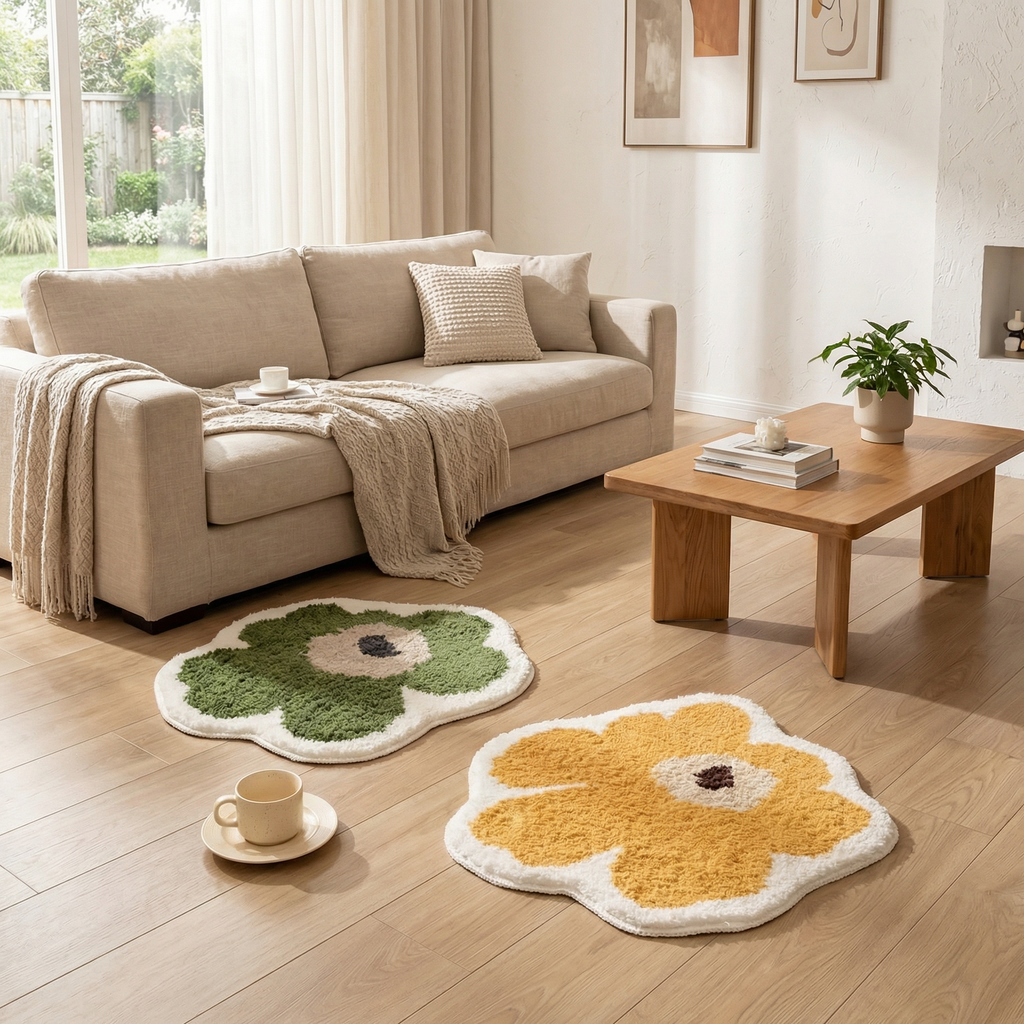 Sunflower Shape Rug