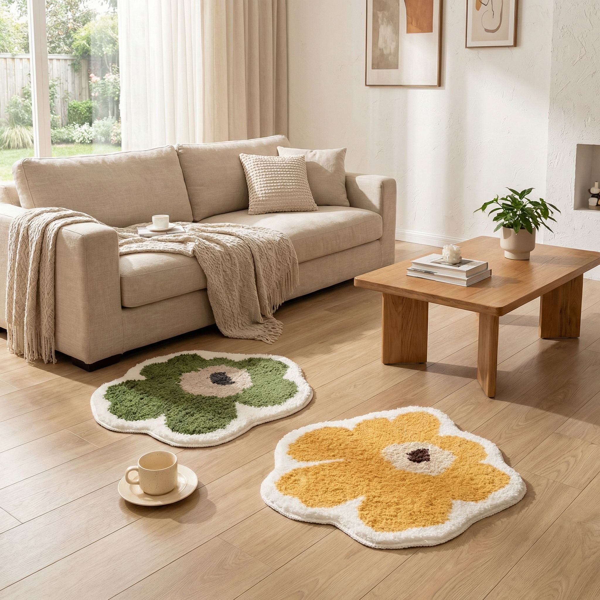 Sunflower Shape Rug