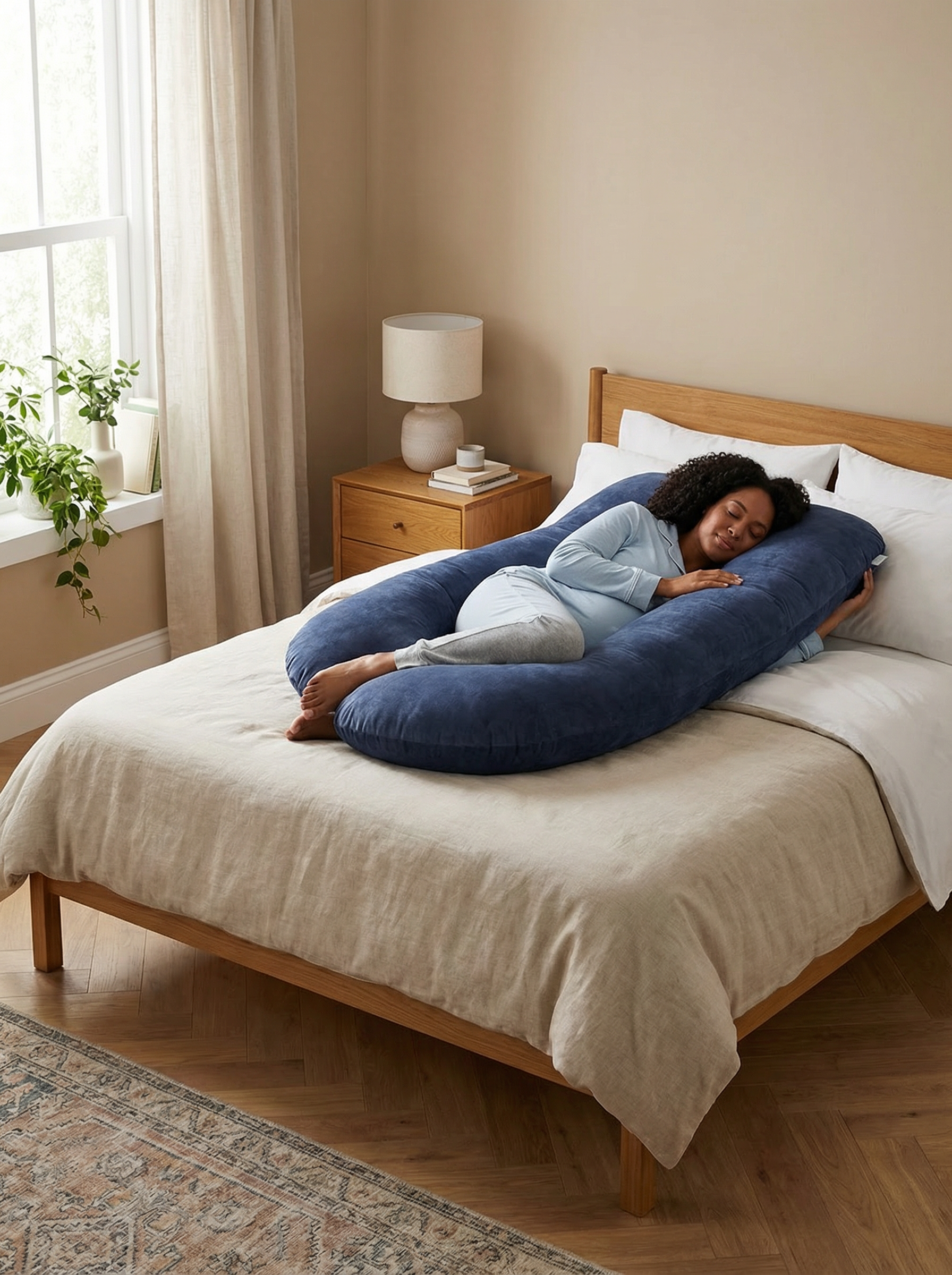 Crystal Velvet Maternity Body Pillow