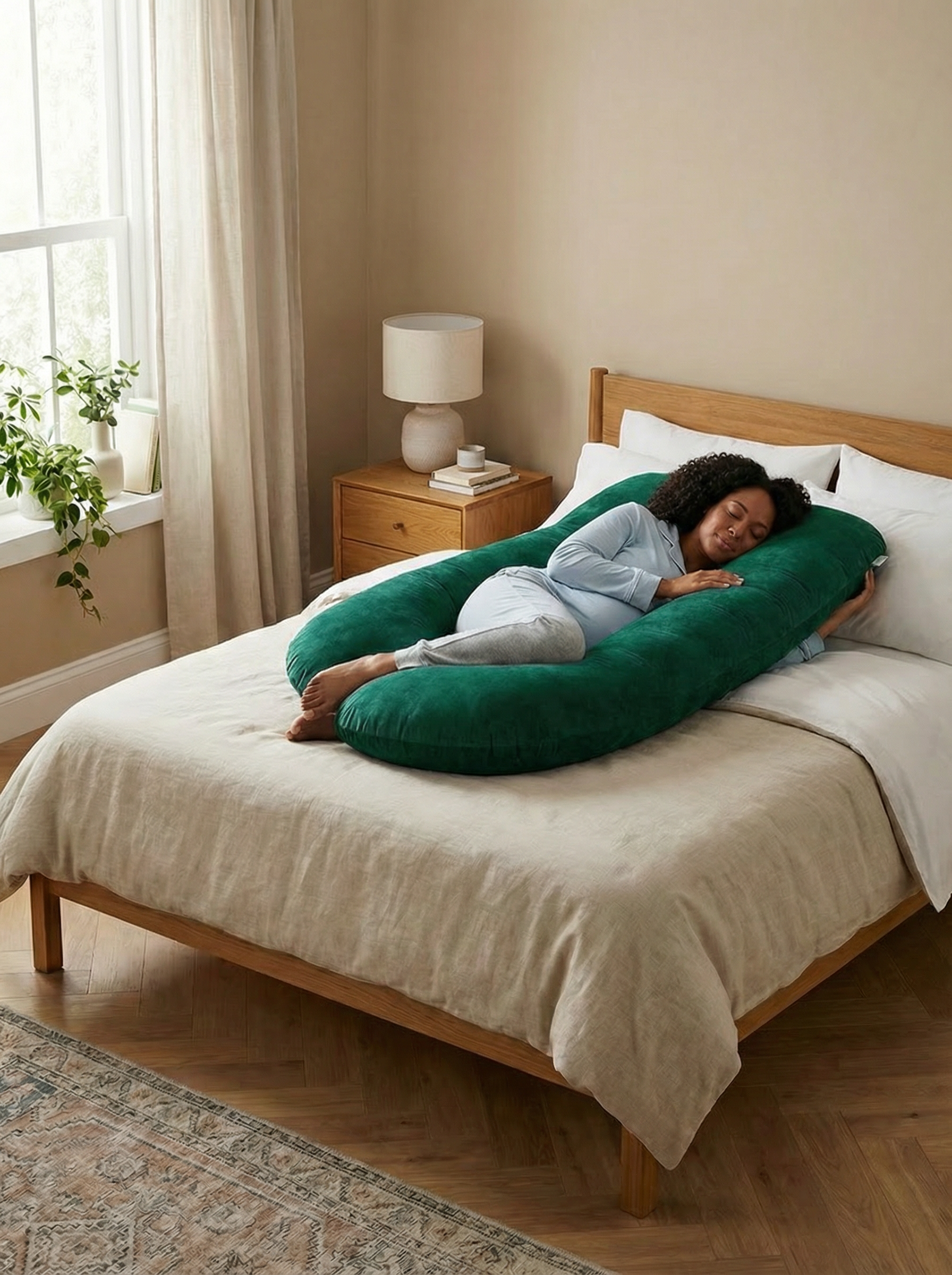 Crystal Velvet Maternity Body Pillow