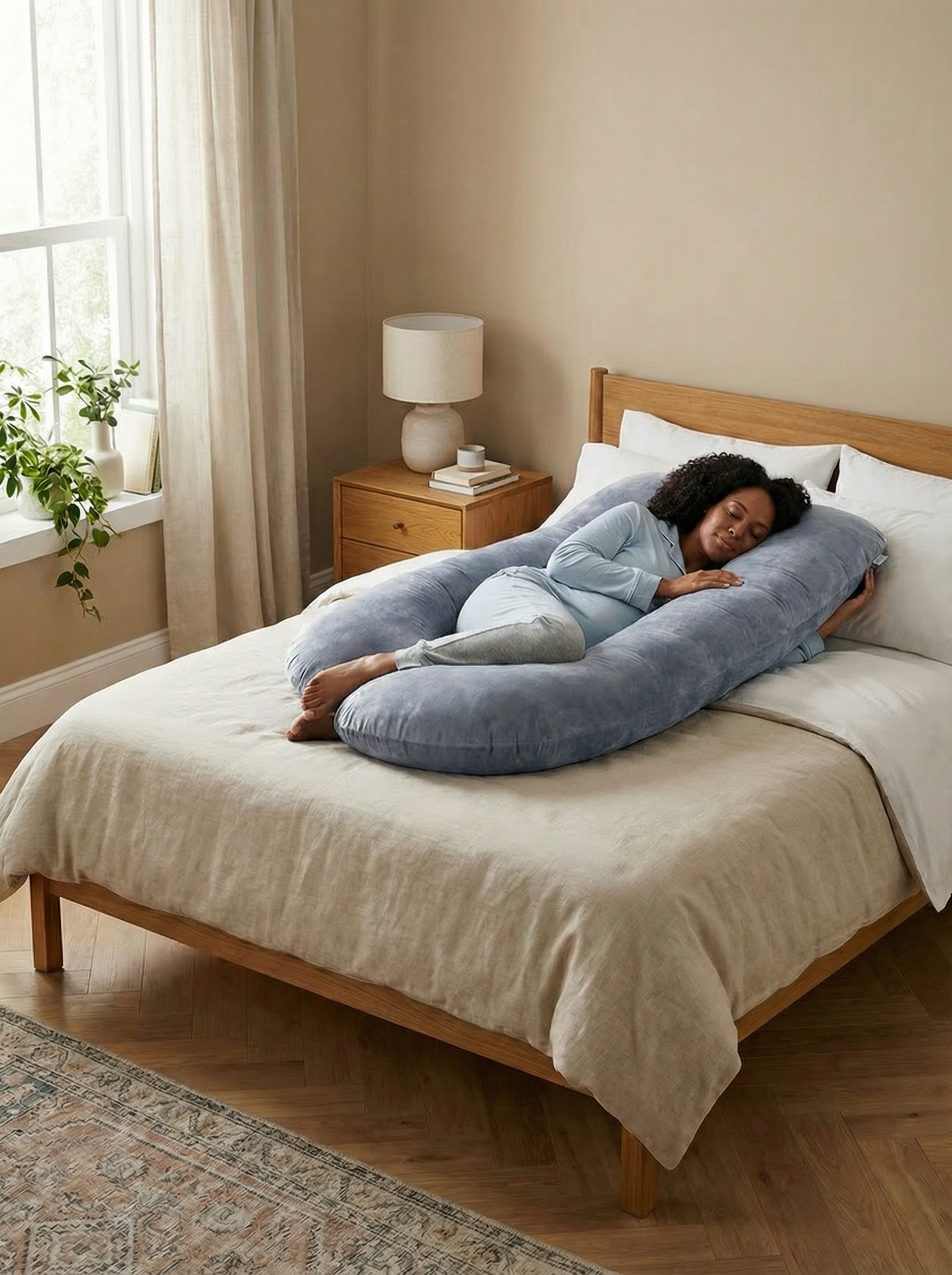 Crystal Velvet Maternity Body Pillow