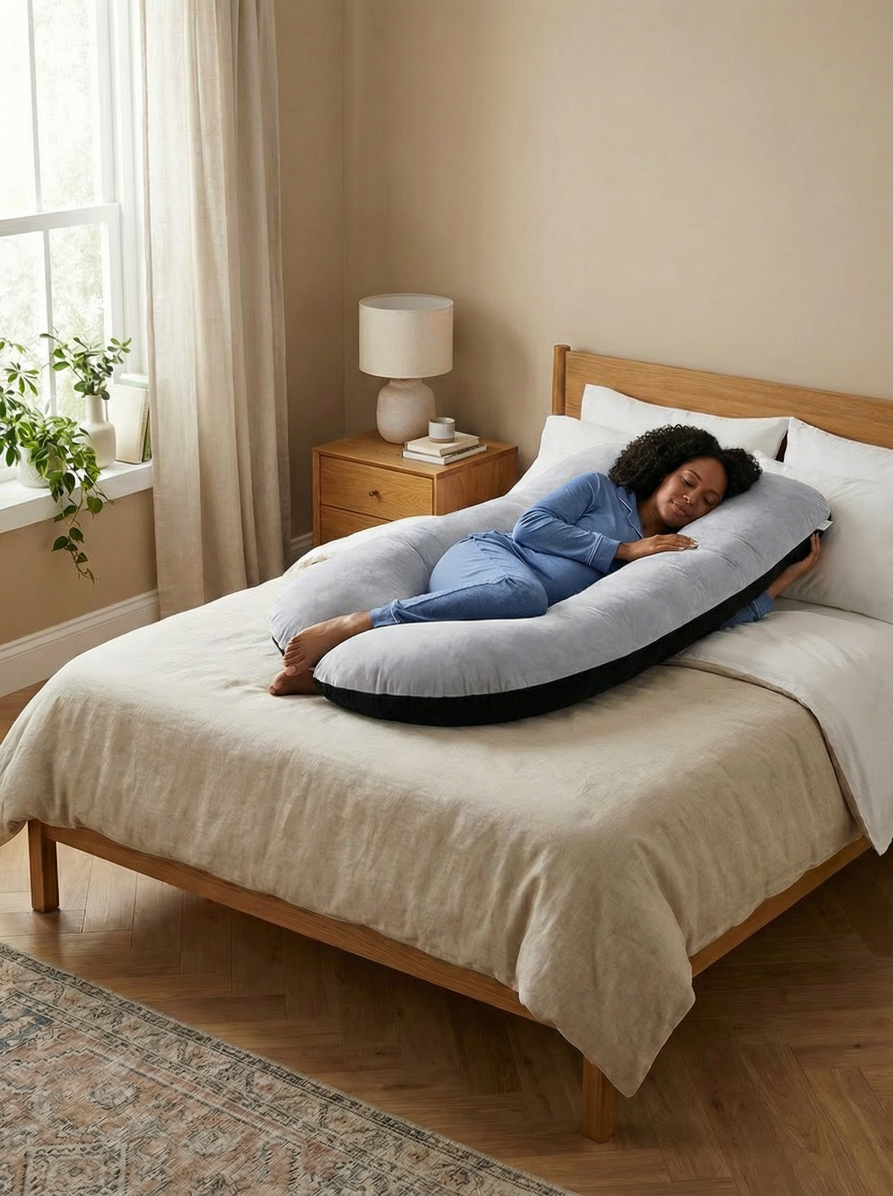Crystal Velvet Maternity Body Pillow