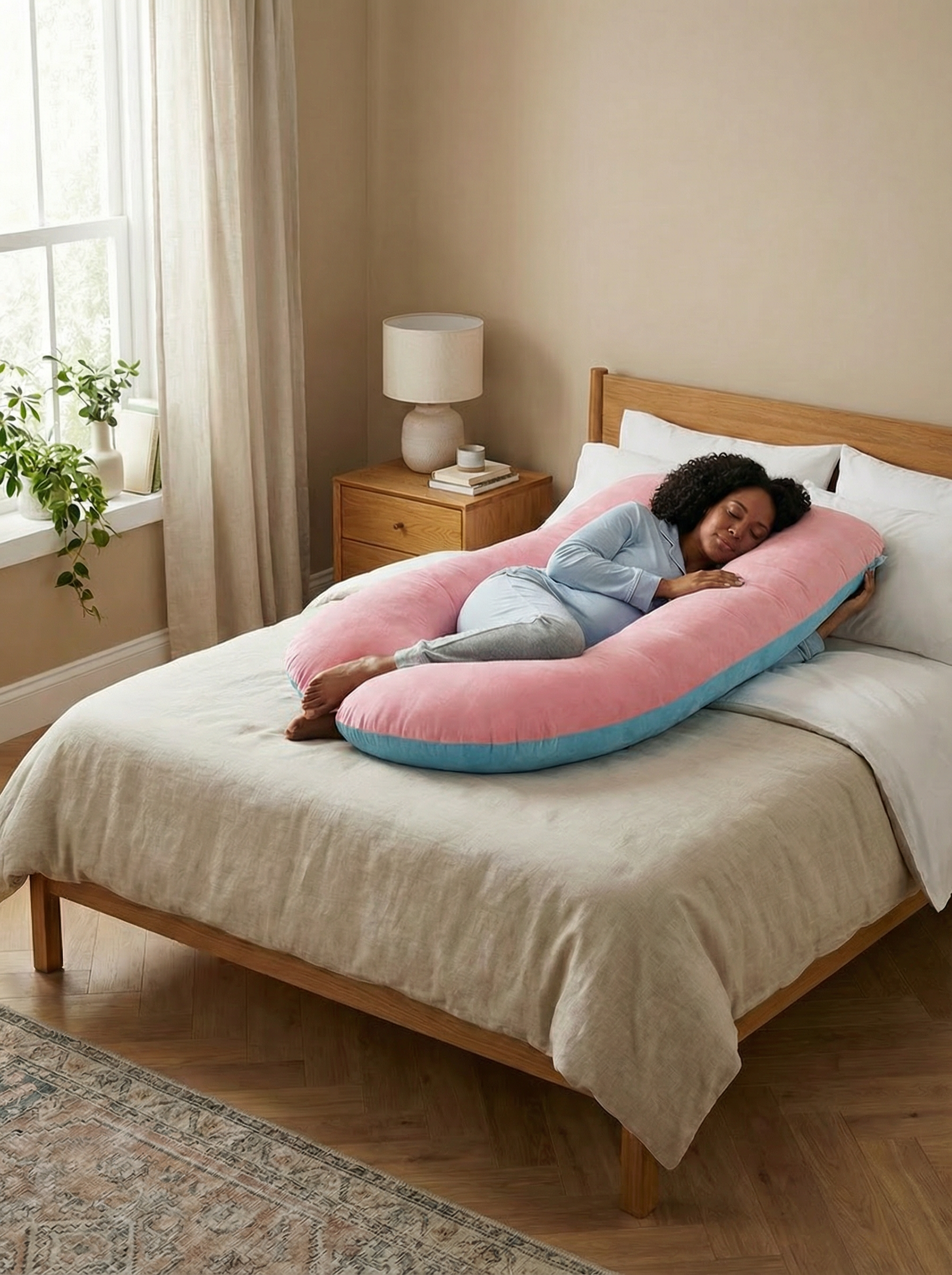 Crystal Velvet Maternity Body Pillow