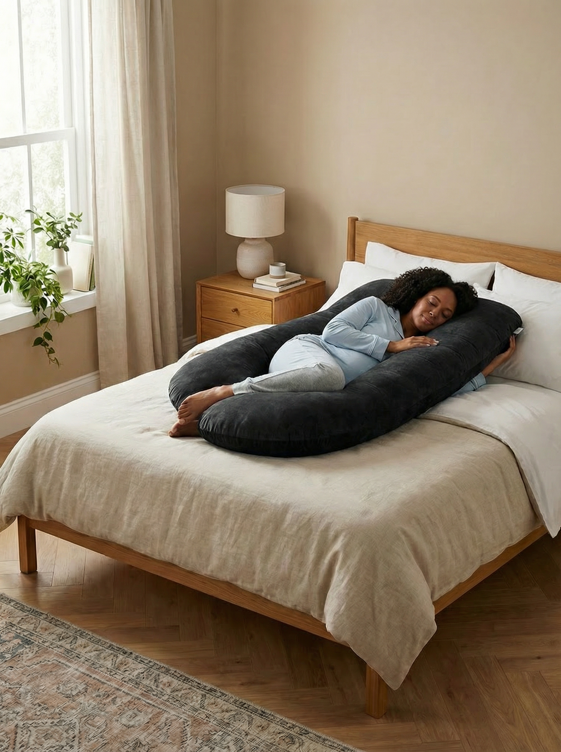 Crystal Velvet Maternity Body Pillow