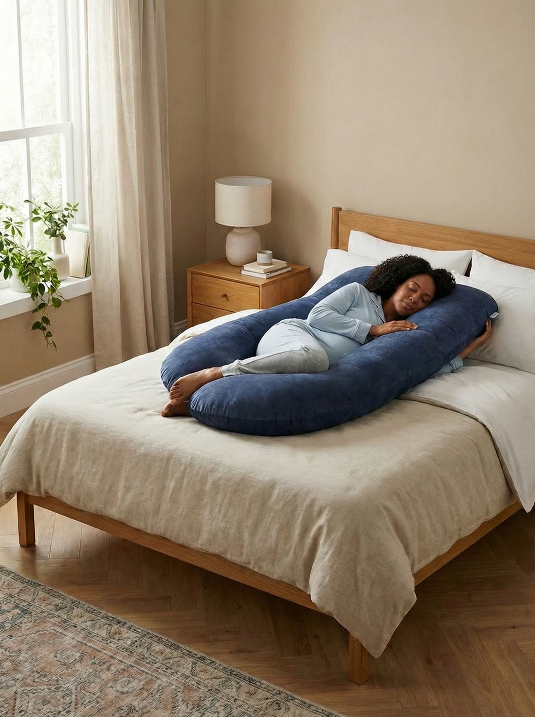 Crystal Velvet Maternity Body Pillow