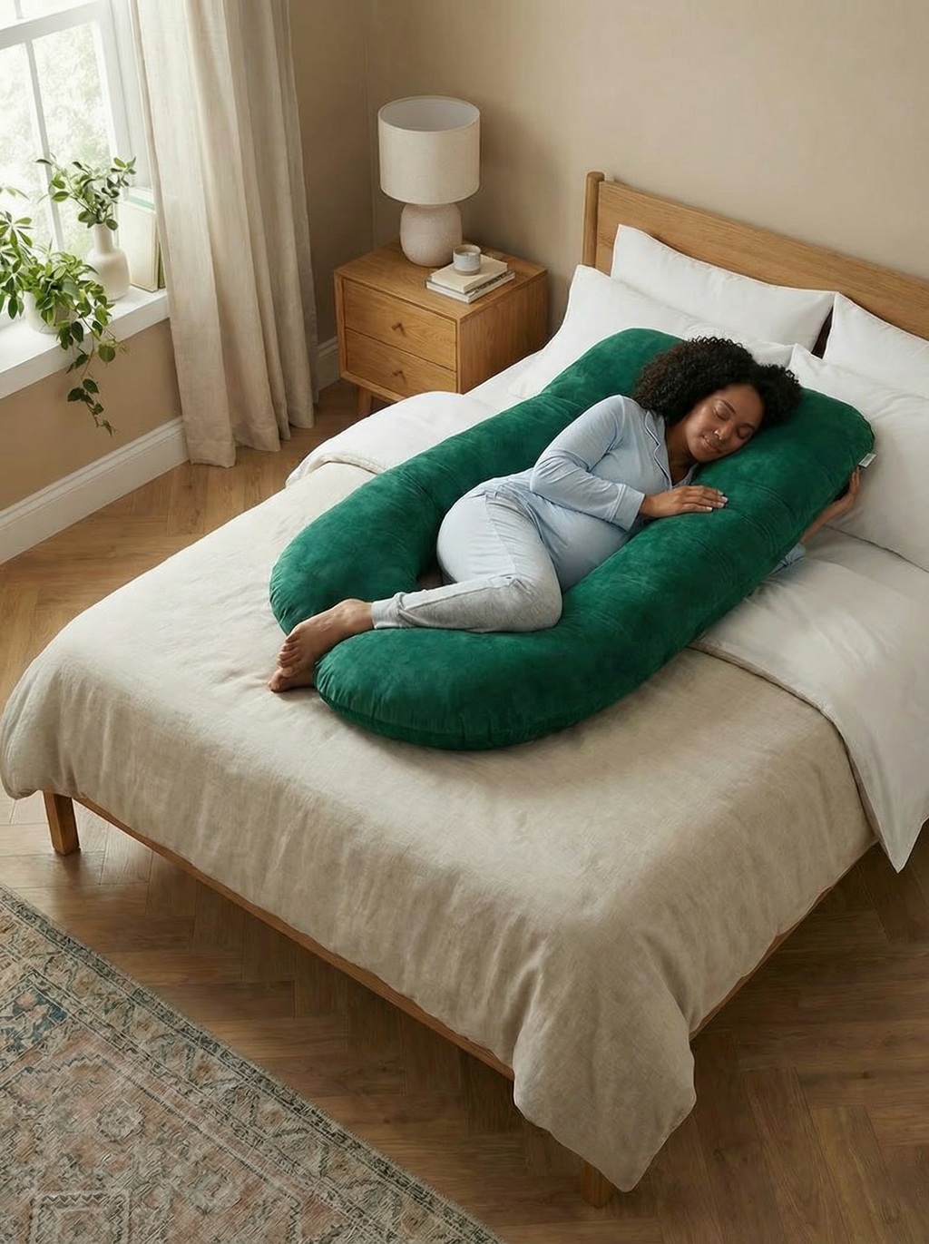 Crystal Velvet Maternity Body Pillow