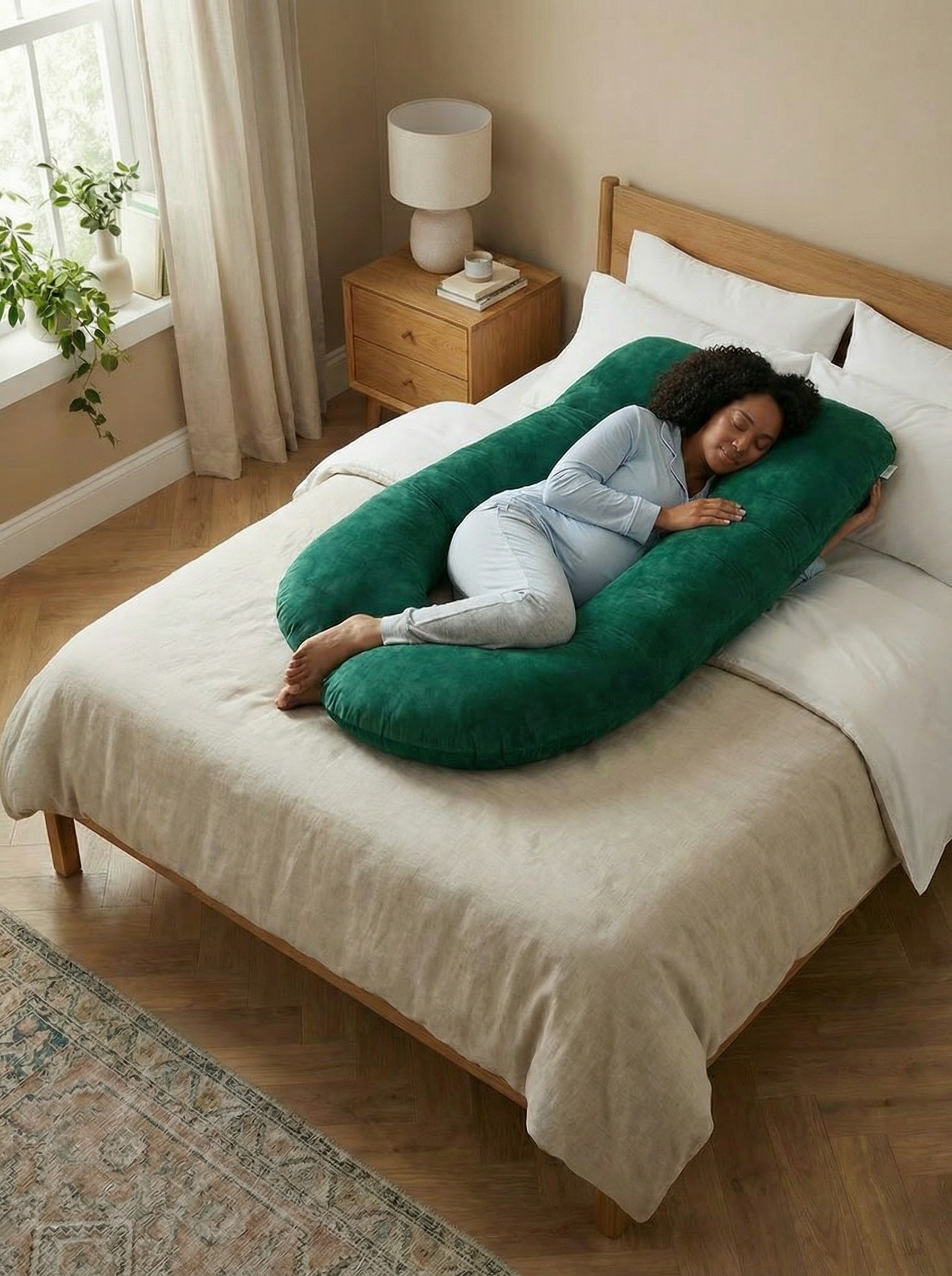 Crystal Velvet Maternity Body Pillow