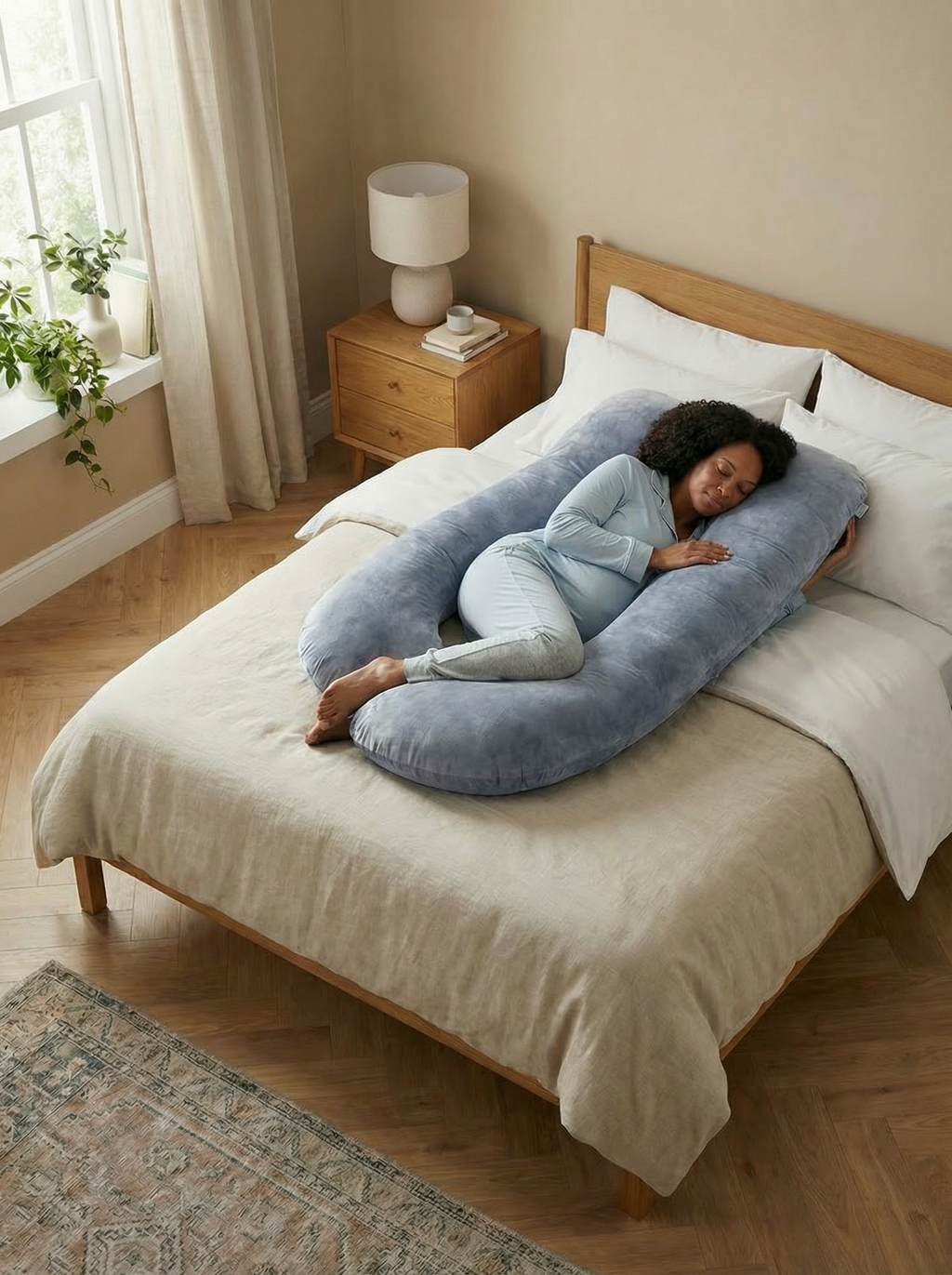 Crystal Velvet Maternity Body Pillow