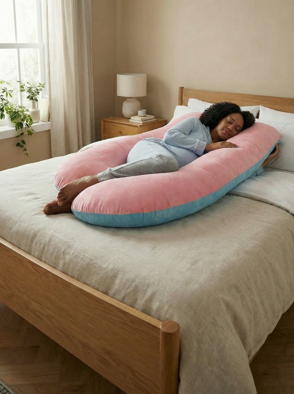 Crystal Velvet Maternity Body Pillow