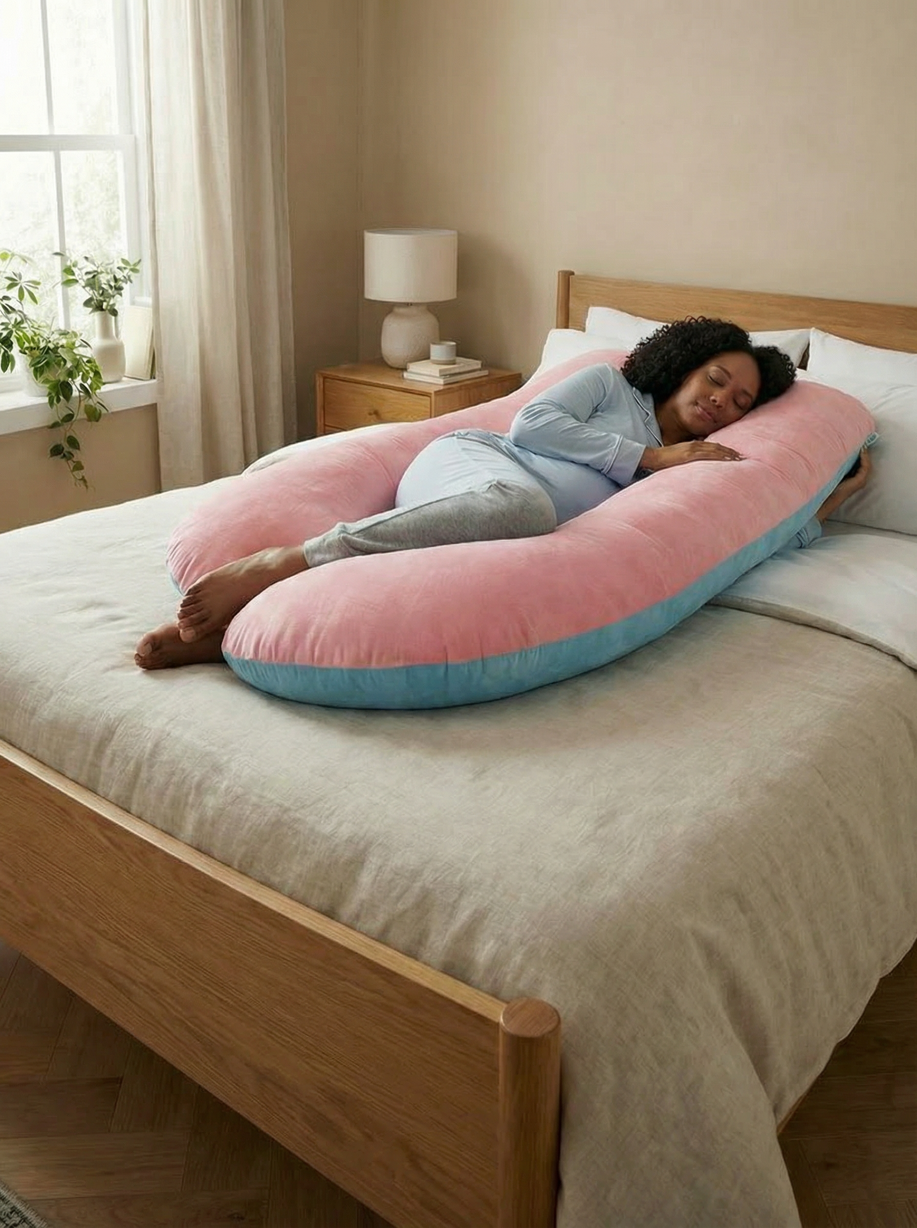 Crystal Velvet Maternity Body Pillow