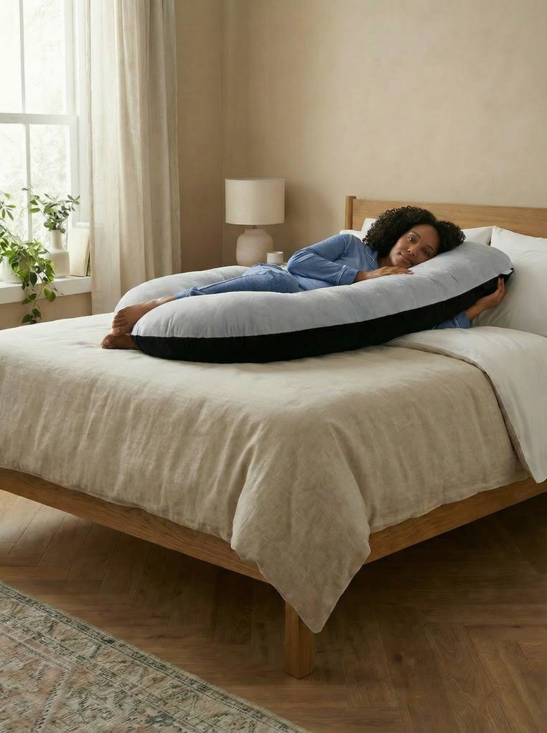 Crystal Velvet Maternity Body Pillow