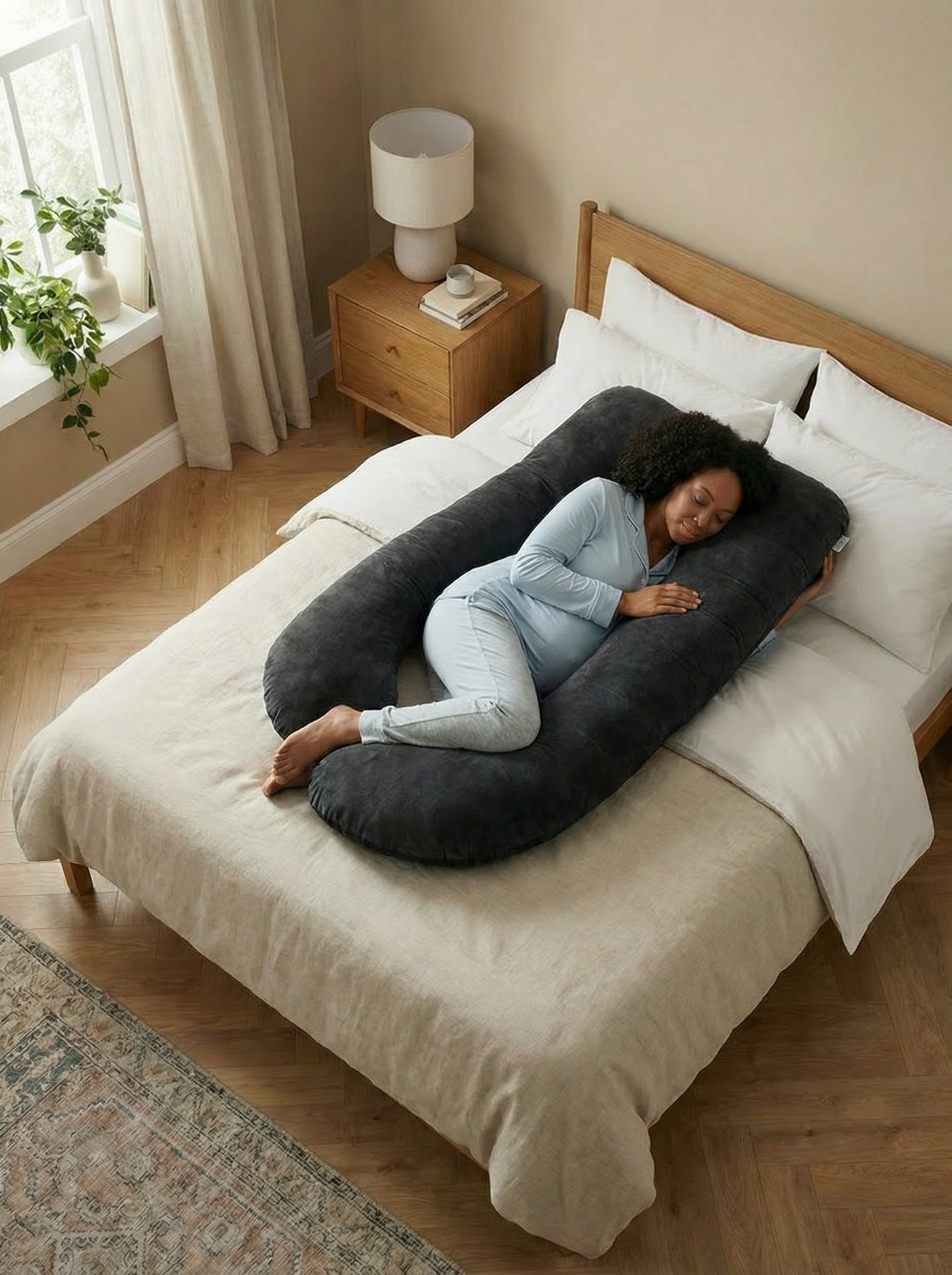 Crystal Velvet Maternity Body Pillow