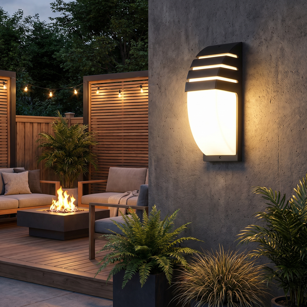 Outdoor LED Wall Light Waterproof Aluminum Garden & Porch Lamp