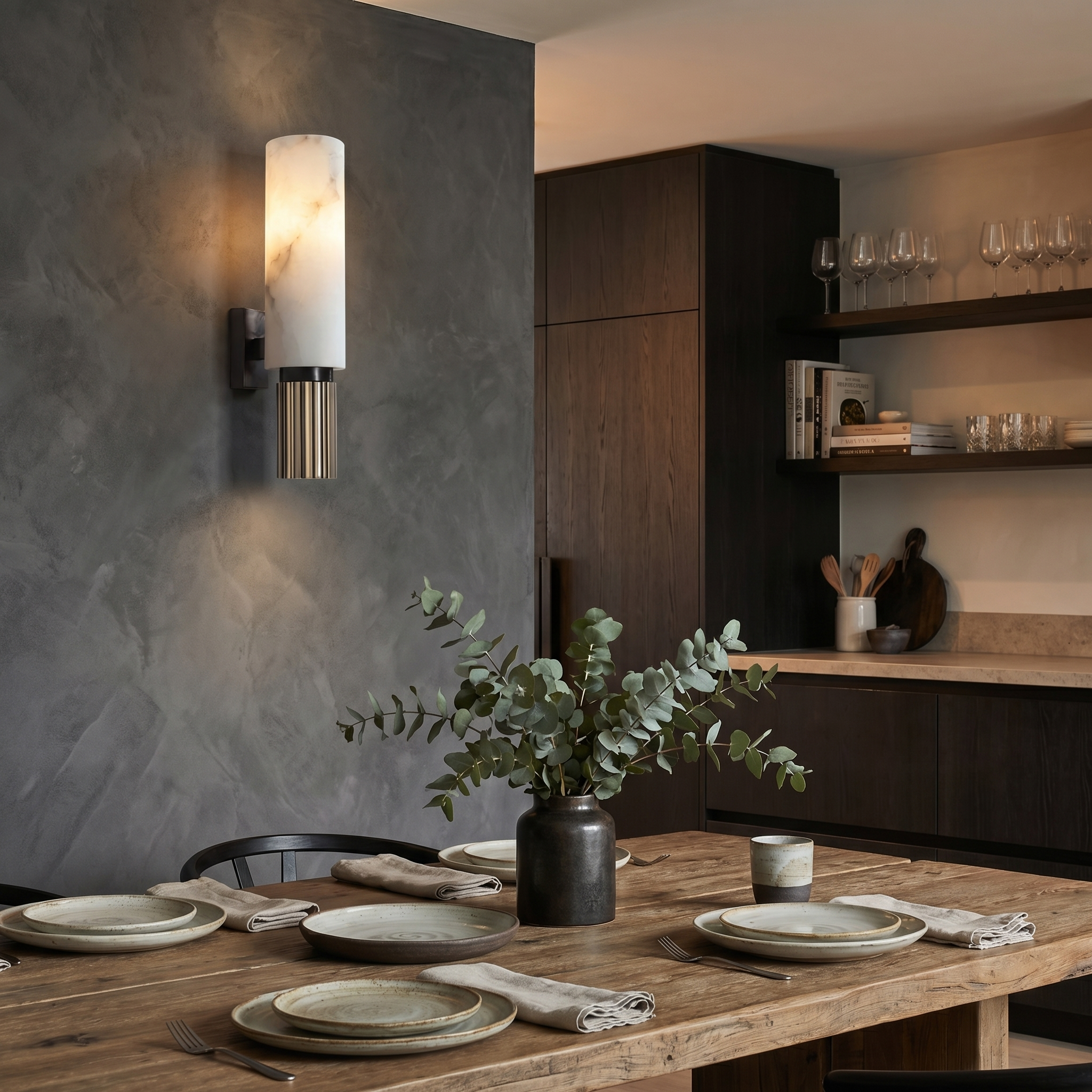 Luxury Marble Wall Light Copper Indoor LED Wall Lamp