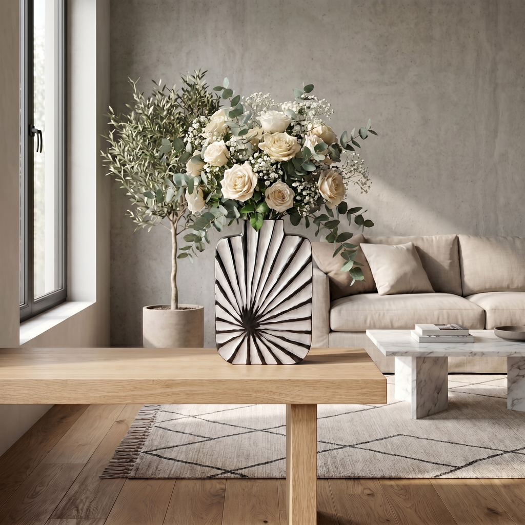 Resin Flower Vase for Living Room